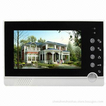 Infrared Lights 7-inch TFT Digital Display Screen Hand-free Video Door Phone System, 16.8W Power